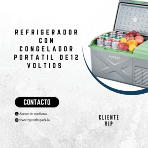 Refrigerador con congelador portail de 12 voltios